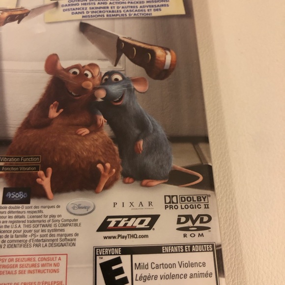 PS2 Disney Pixar Ratatouille (Sony Playstation 2, 2007) PS2 Complete W/ Manual - Picture 8 of 8